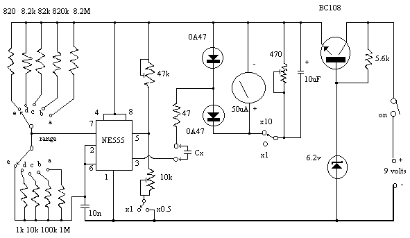 Capacitance Meter Circuit