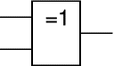 EX-OR gate IEC symbol