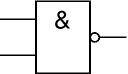 NAND gate IEC symbol