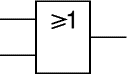 OR gate IEC symbol