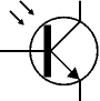 Phototransistor symbol