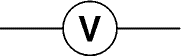 voltmeter symbol